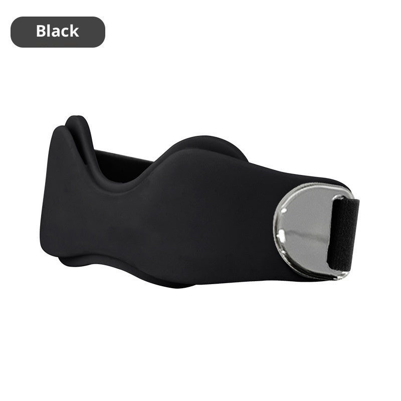 Black: the strap from the side