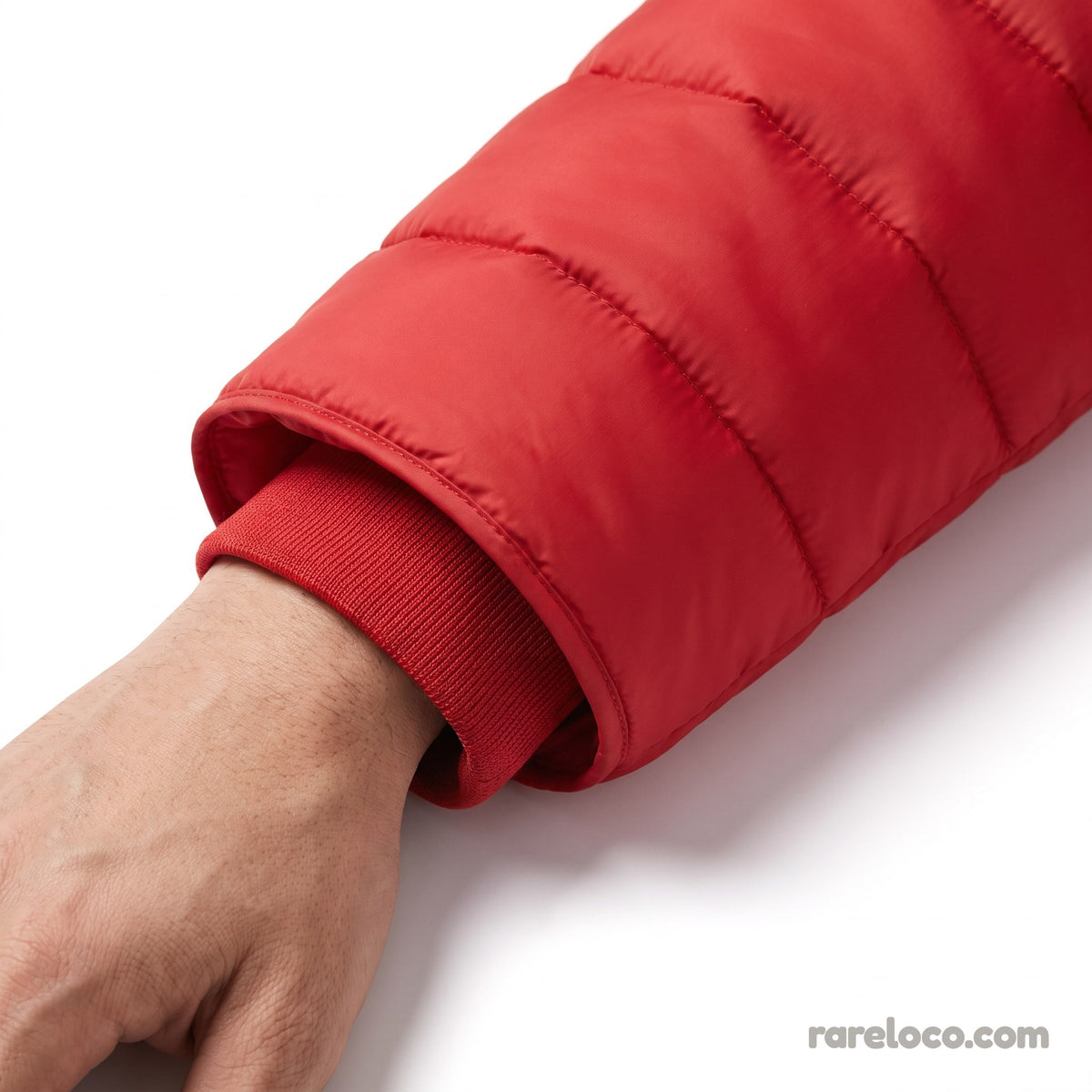 Red: cuff and USB cable detail